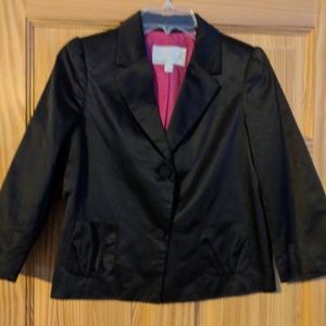 Satin cropped jacket